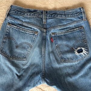 Levi's Women's Distressed Blue Wedgie Jeans